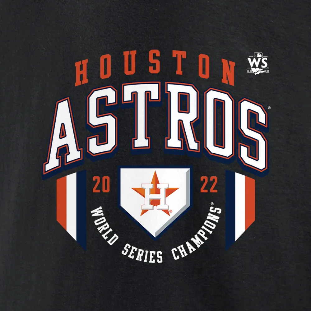 Fanatics Branded Men's Fanatics Branded Black Houston Astros 2022 World  Series Champions Roster Jersey T-Shirt