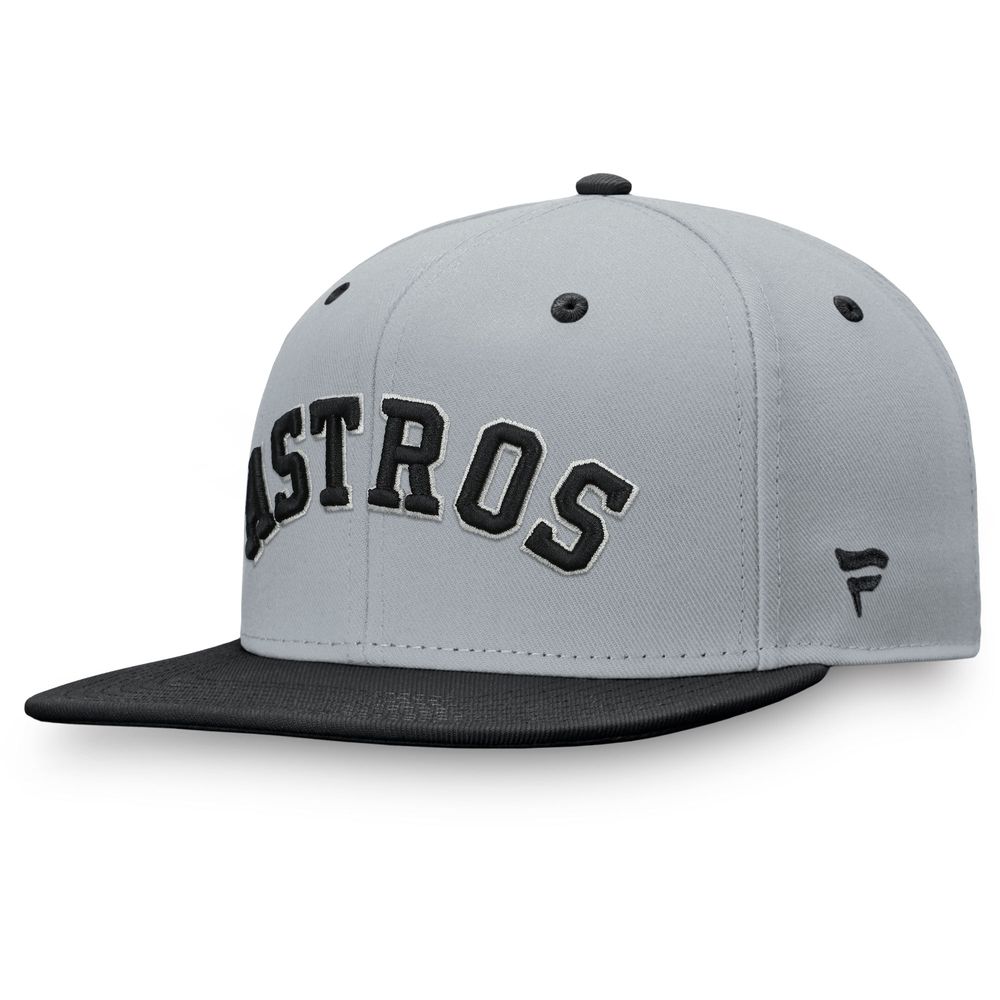 Fanatics Branded Men's Fanatics Branded Gray/Black Houston Astros Team -  Fitted Hat