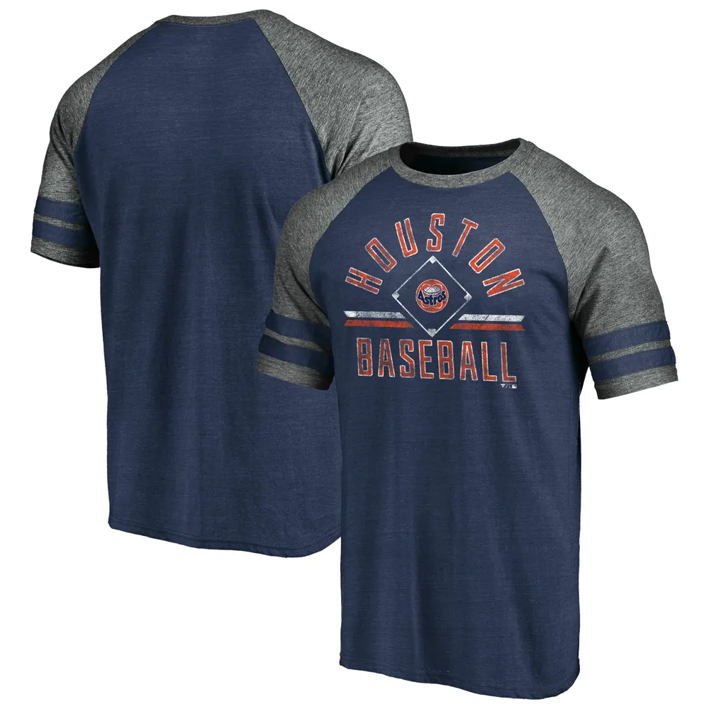 Lids Houston Astros Fanatics Branded True Classics Diamond Legacy Tri-Blend  Raglan T-Shirt - Heathered Navy/Gray