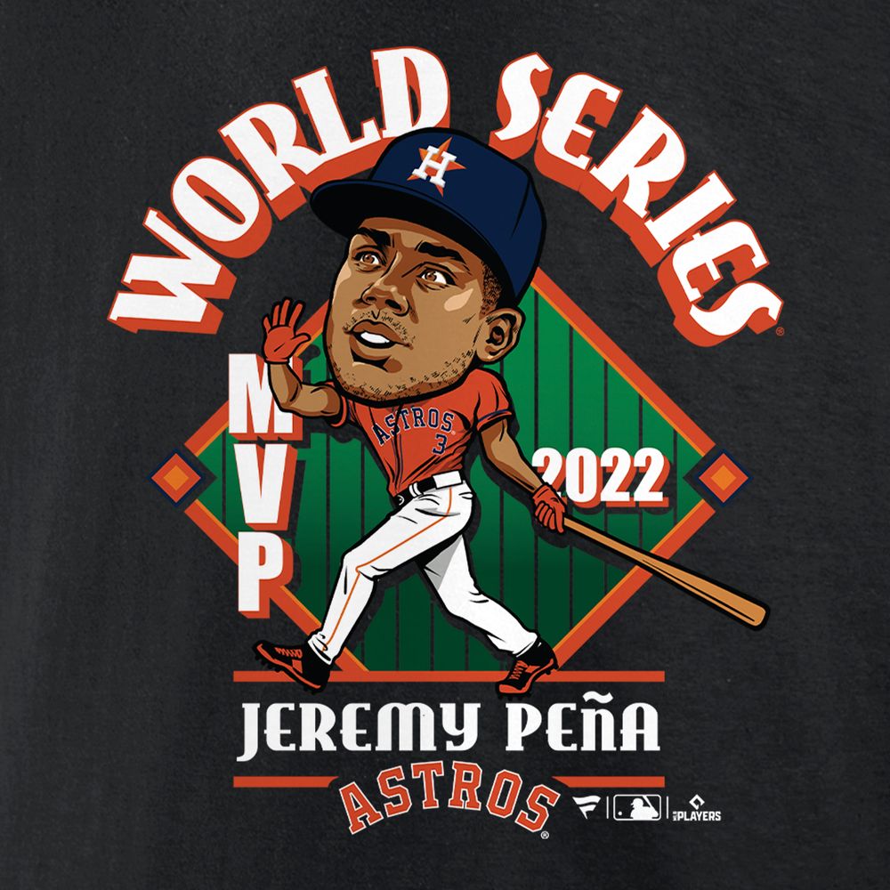 Fanatics Branded Men's Fanatics Branded Jeremy Peña Black Houston Astros  2022 World Series Champions MVP - T-Shirt