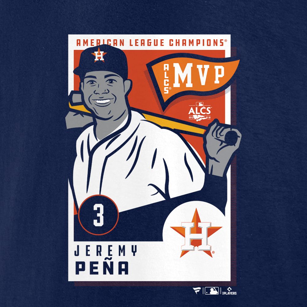 Fanatics Branded Men's Fanatics Branded Jeremy Peña Navy Houston Astros -  2022 American League Championship MVP T-Shirt
