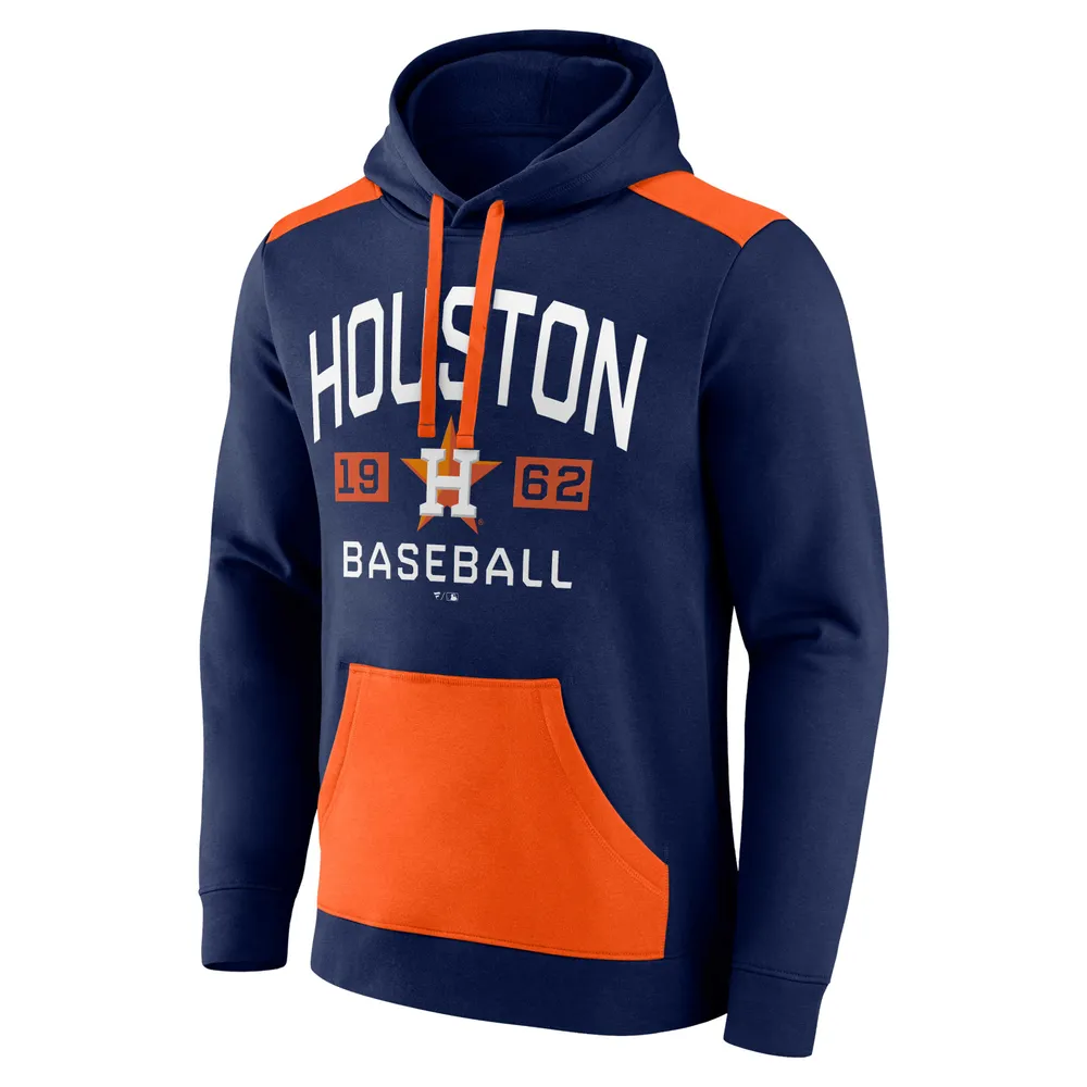 Houston Astros Fanatics Branded Chip In Pullover Hoodie - Navy/Orange