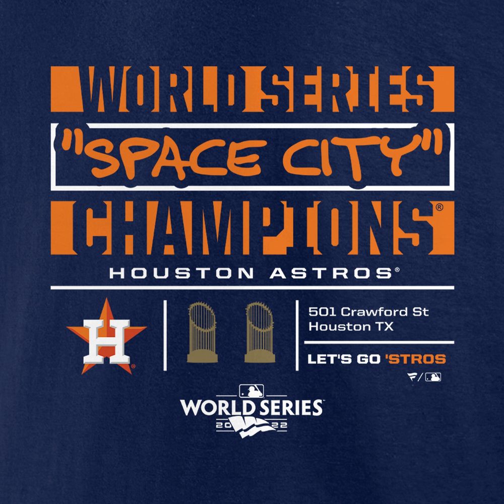 Men's Houston Astros Fanatics Branded Navy 2022 World Series