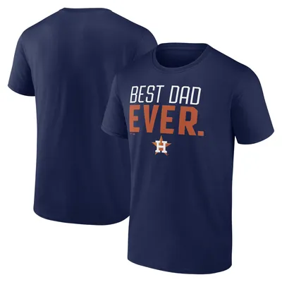 Houston Astros Fanatics Branded Father's Day #1 Dad Long Sleeve T