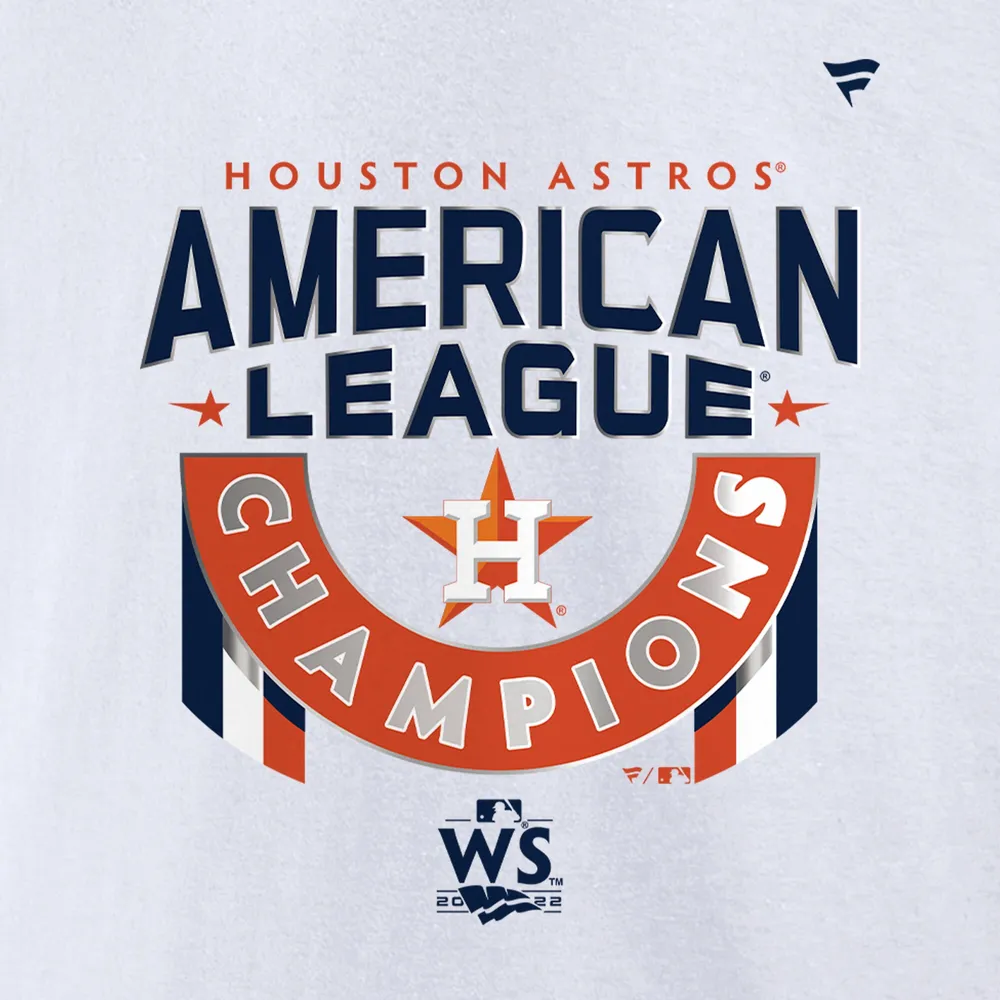 Youth Fanatics Branded White Houston Astros 2022 American League Champions  Locker Room T-Shirt