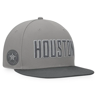 Men's Fanatics Gray Houston Astros Dugout Fitted Hat