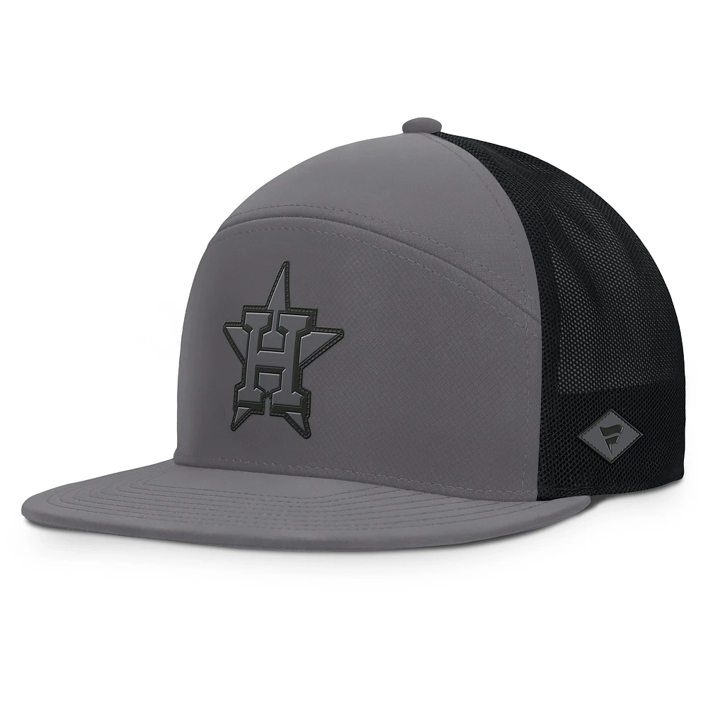 Casquette snapback Fairweather Performance Fanatics pour hommes gris des Astros de Houston