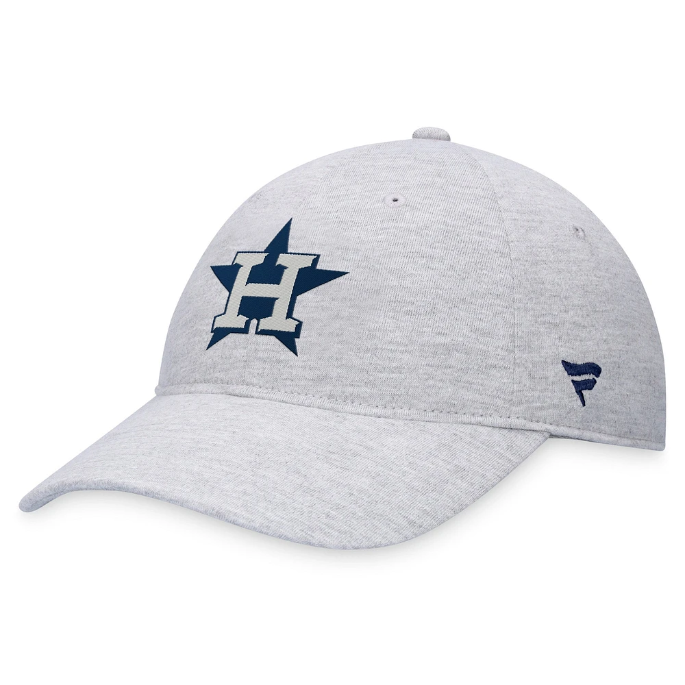 Casquette réglable avec logo Houston Astros Fanatics gris pour hommes