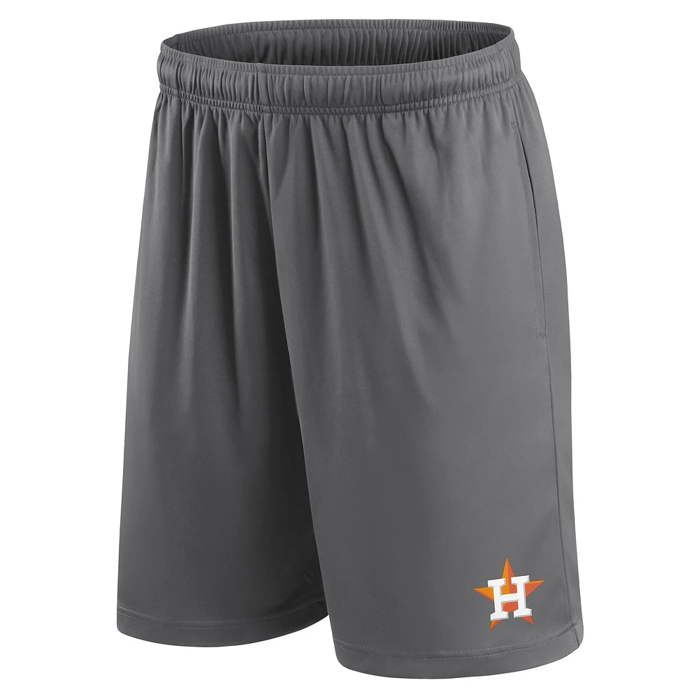Men's Fanatics Gray Houston Astros Primary Logo Shorts