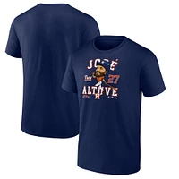 T-shirt fanatiques pour hommes Jose Altuve bleu marine Houston Astros Hometown Caricature