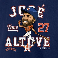 T-shirt fanatiques pour hommes Jose Altuve bleu marine Houston Astros Hometown Caricature