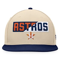 Casquette Snapback Houston Astros Cycle Fanatics kaki/bleu marine pour hommes