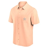 Chemise boutonnée rose clair Fanatics Houston Astros Front Office pour hommes