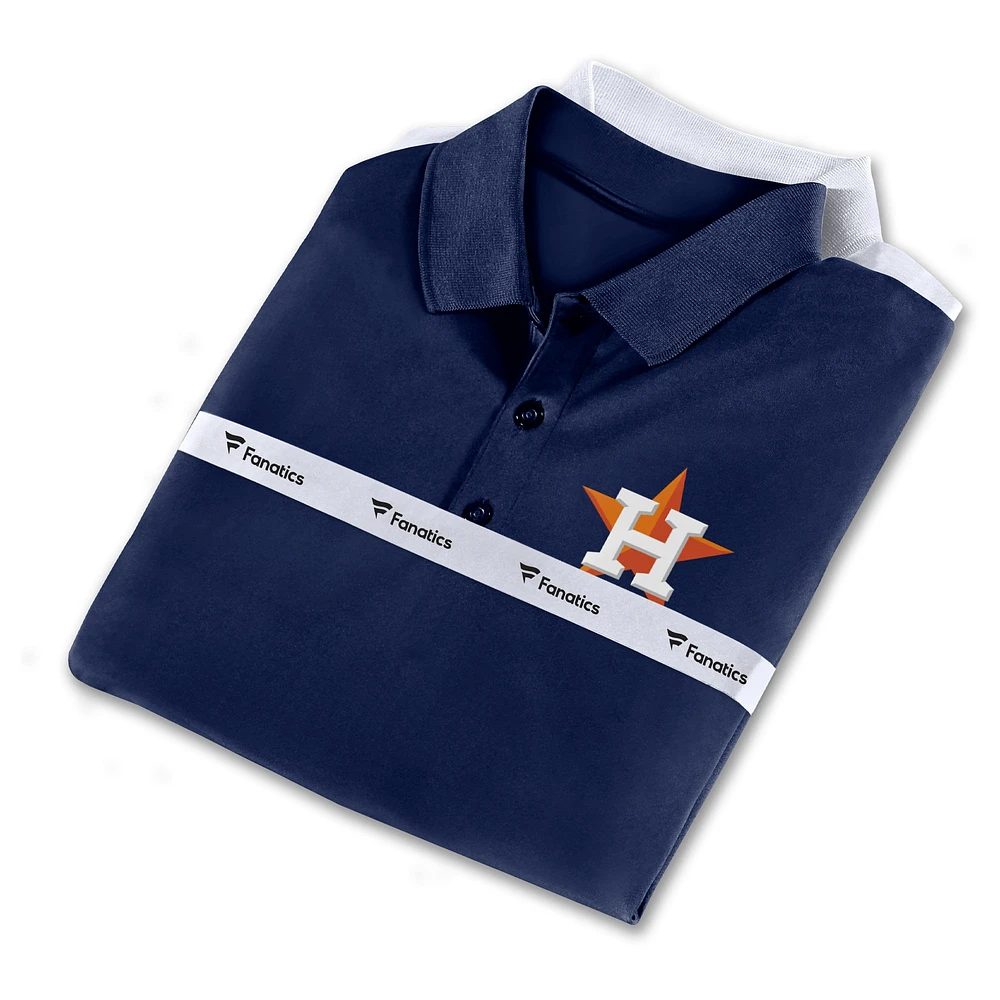 Ensemble polo Fanatics pour hommes bleu marine/blanc Houston Astros