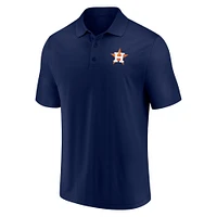 Ensemble polo Fanatics pour hommes bleu marine/blanc Houston Astros