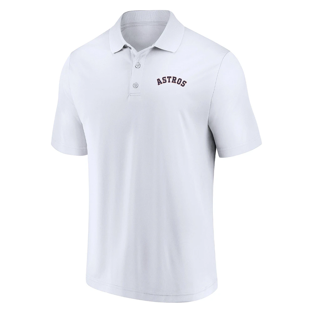 Ensemble polo Fanatics pour hommes bleu marine/blanc Houston Astros