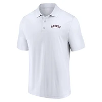 Ensemble polo Fanatics pour hommes bleu marine/blanc Houston Astros