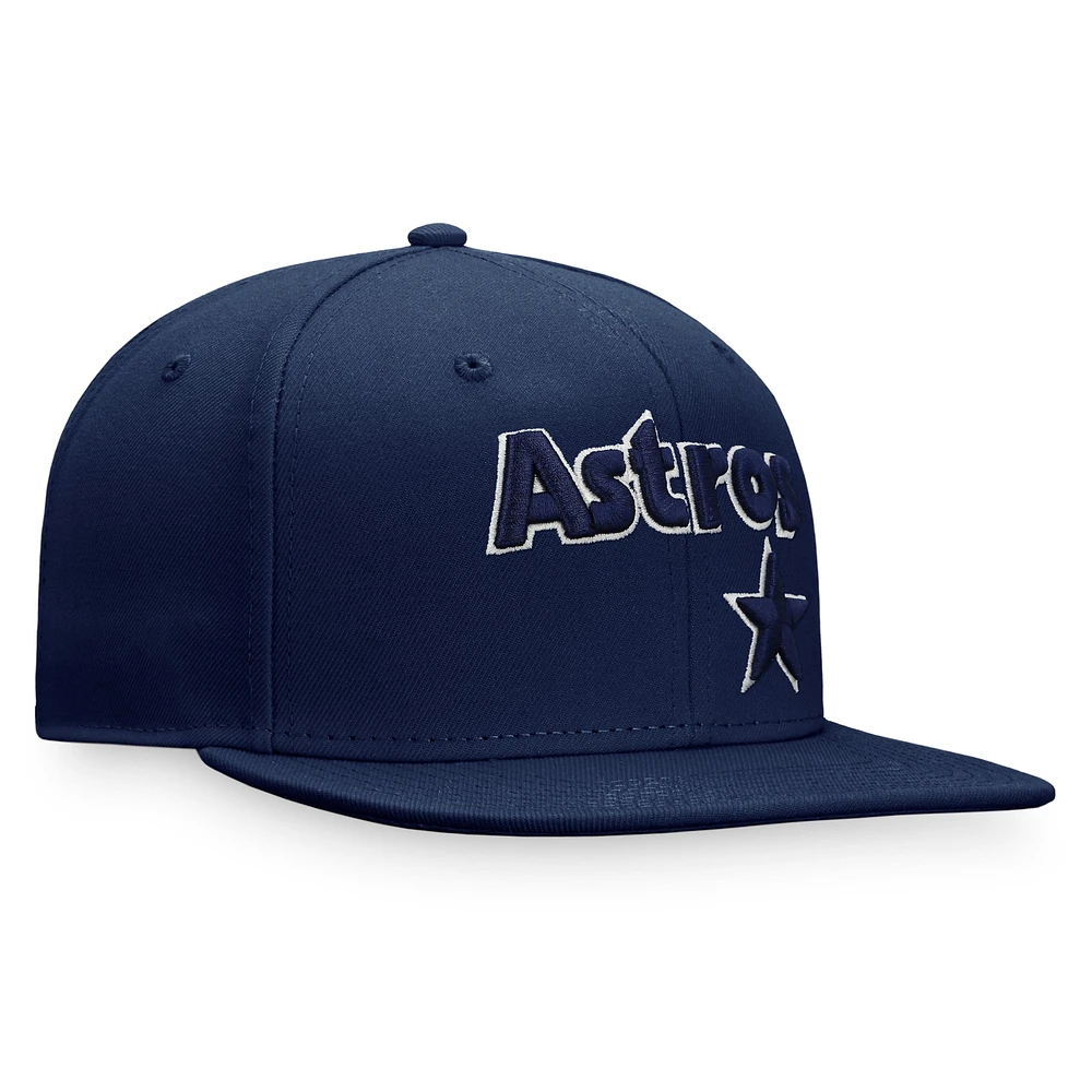 Casquette ajustée Fanatics Navy Houston Astros Cooperstown Collection pour hommes