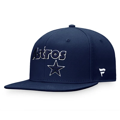 Casquette ajustée Fanatics Navy Houston Astros Cooperstown Collection pour hommes