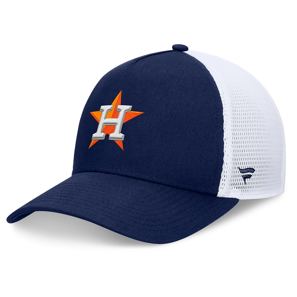 Casquette ajustable à cadre en A Fundamental Houston Astros Fanatics pour hommes, bleu marine