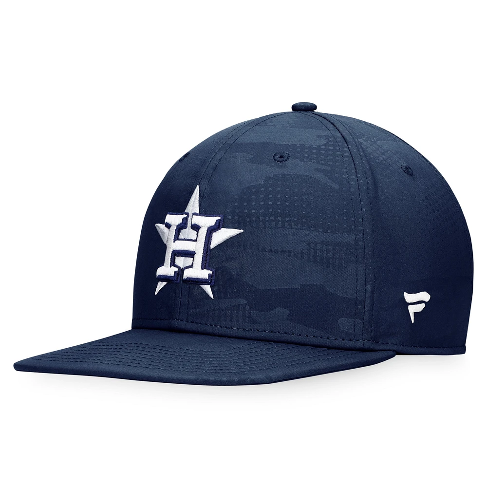 Men's Fanatics Navy Houston Astros Iconic Tonal Camo Snapback Hat