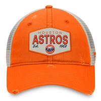 Men's Fanatics Navy Houston Astros Patch Trucker Adjustable Hat