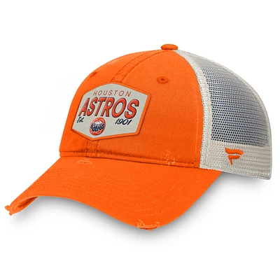 Men's Fanatics Navy Houston Astros Patch Trucker Adjustable Hat