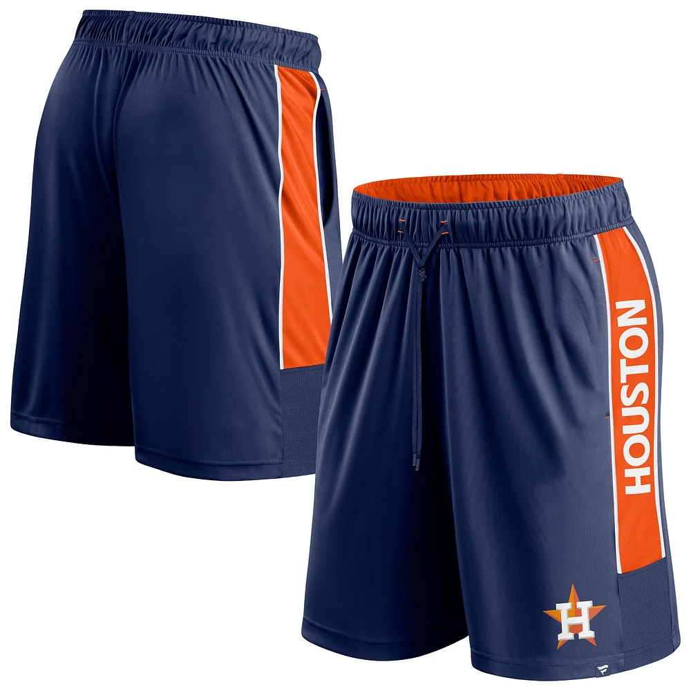 Men's Fanatics Navy Houston Astros Win The Match Defender Shorts