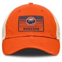 Men's Fanatics  Orange/Natural Houston Astros Cooperstown Collection Eastbound Mesh Adjustable Hat