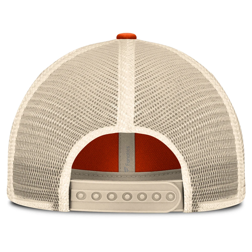 Men's Fanatics  Orange/Natural Houston Astros Cooperstown Collection Eastbound Mesh Adjustable Hat