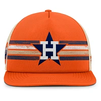 Men's Fanatics Orange/Natural Houston Astros Cooperstown Collection Powers Snapback Hat