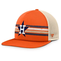 Men's Fanatics Orange/Natural Houston Astros Cooperstown Collection Powers Snapback Hat