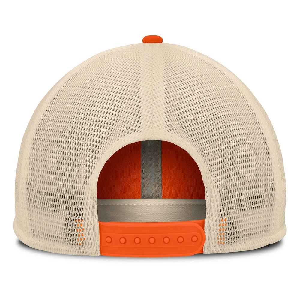 Men's Fanatics Orange/Natural Houston Astros Cooperstown Collection Powers Snapback Hat