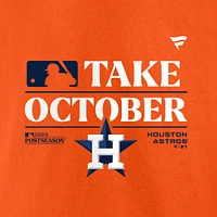 T-shirt orange fanatiques pour hommes Houston Astros 2023 Postseason Vestiaire