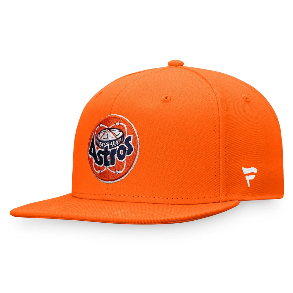 Casquette Snapback Orange Houston Astros Cooperstown Collection Fanatics pour hommes