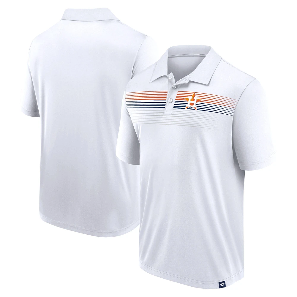 Polo blanc Interlock Fanatics pour hommes Astros de Houston Big & Tall Victory For Us