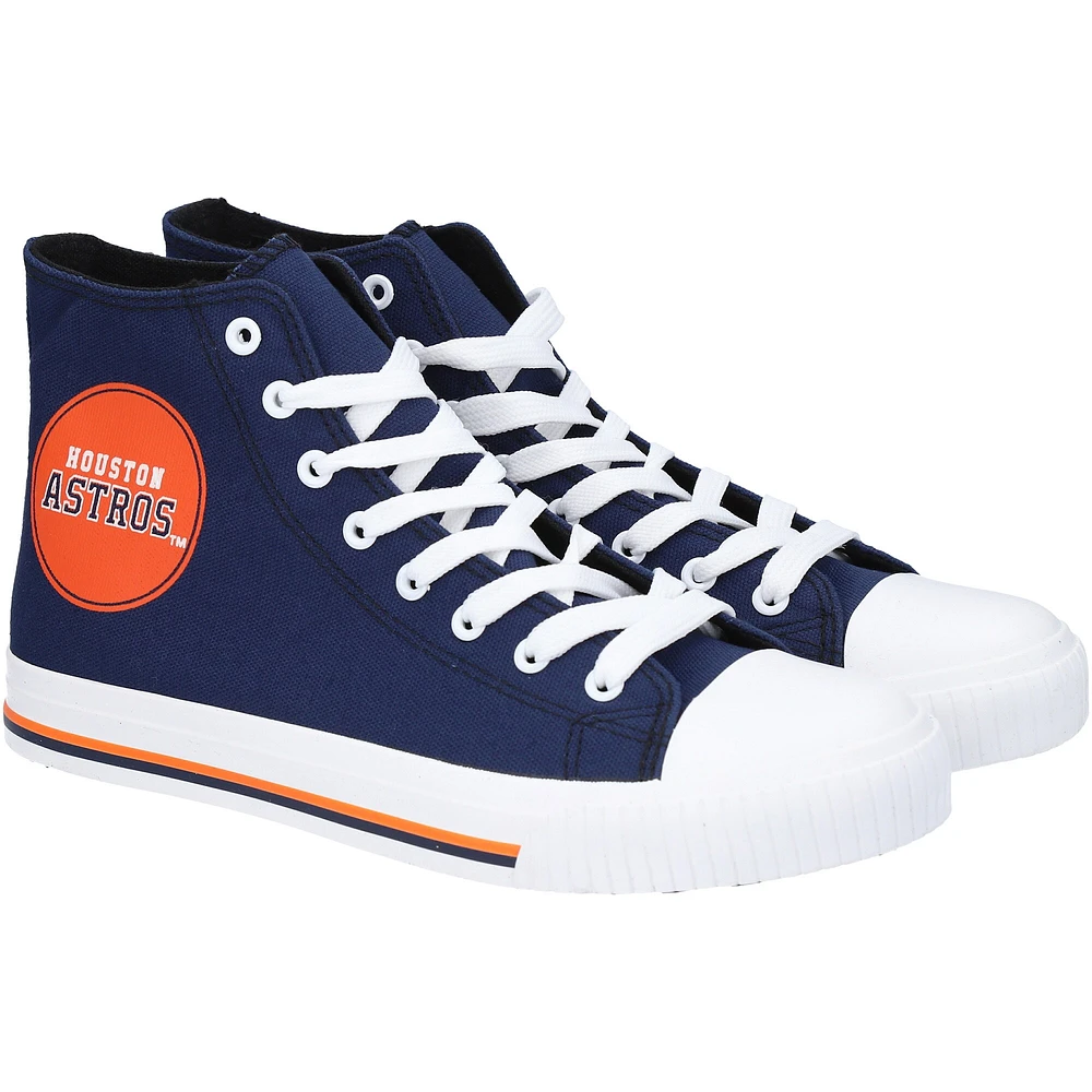 Baskets montantes en toile FOCO Houston Astros pour hommes