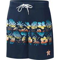 Short de bain Houston Astros Breeze Volley G-III Sports by Carl Banks pour homme, bleu marine