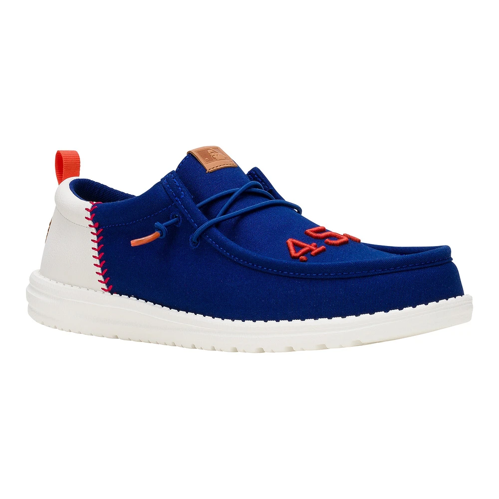 Chaussures décontractées Wally Hey Dude bleu marine pour homme des Astros de Houston
