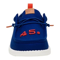 Chaussures décontractées Wally Hey Dude bleu marine pour homme des Astros de Houston