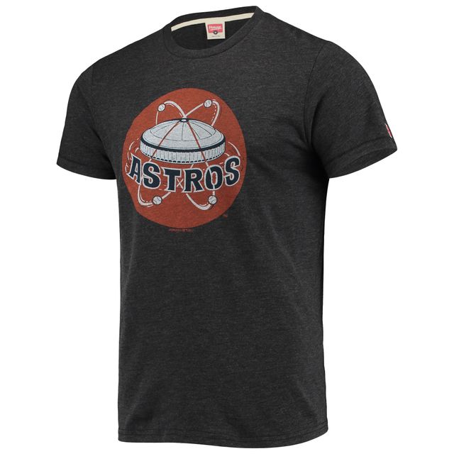 T-shirt triple mélange logo dessiné à la main Houston Astros Homage Charcoal pour homme