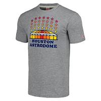 T-shirt triple mélange Hyper Local Astros Astrodome Stars Homage Grey pour homme