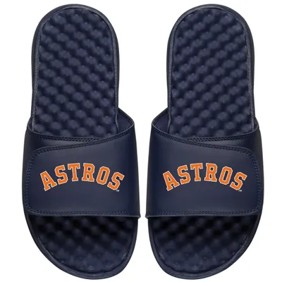 Houston Astros ISlide Wordmark Slide Sandals - Navy