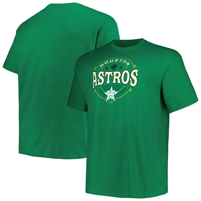 T-shirt celtique grand et Kelly Green Houston Astros pour hommes