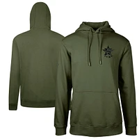 Men's Levelwear  Green Houston Astros Podium Digital Camo Pullover Hoodie