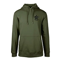 Men's Levelwear  Green Houston Astros Podium Digital Camo Pullover Hoodie
