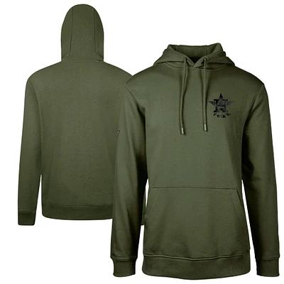Men's Levelwear  Green Houston Astros Podium Digital Camo Pullover Hoodie