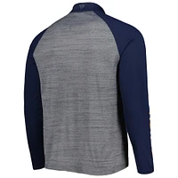 Haut à quart de zip raglan Levelwear Houston Astros Vandal pour hommes, gris chiné