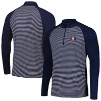 Haut à manches raglan rayées Houston Astros Charter pour homme Levelwear bleu marine