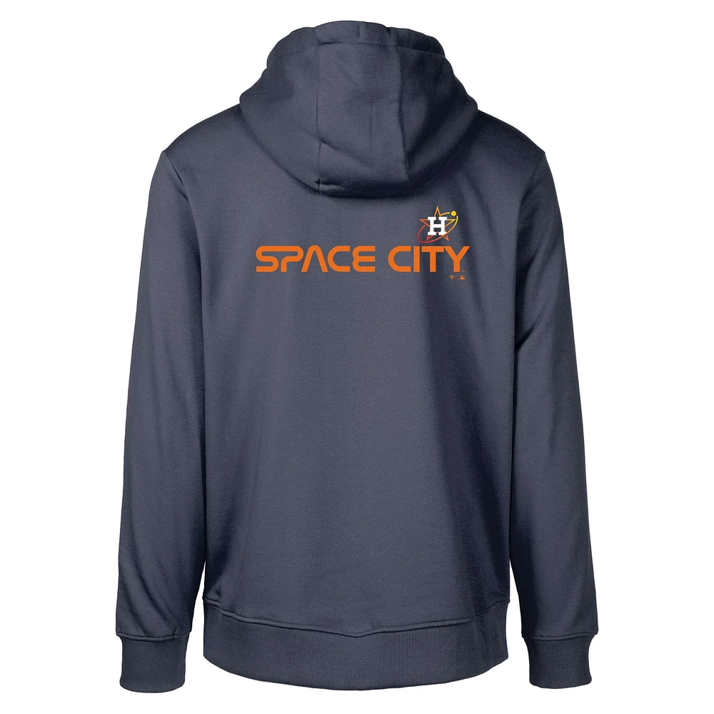 Men's Levelwear Navy Houston Astros City Connect Podium Core 2.0 Pullover Hoodie